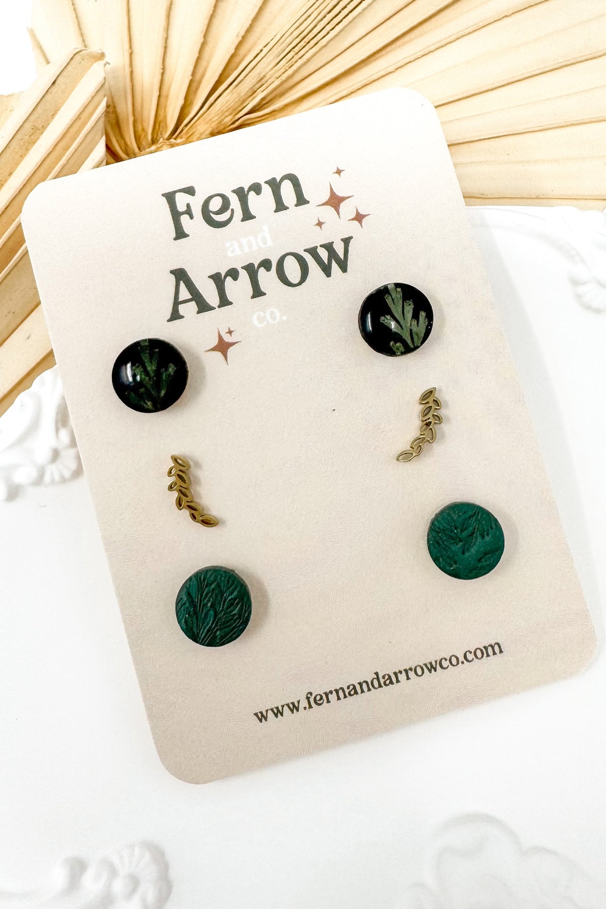 Fern and green stud pack