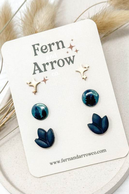 Sparkle and northern lights stud pack