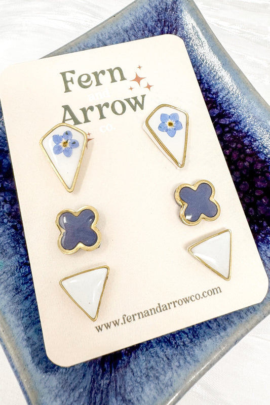 Forget-me-not stud pack