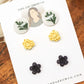 Greenery and carnations stud pack