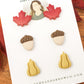 Maple and acorns stud pack