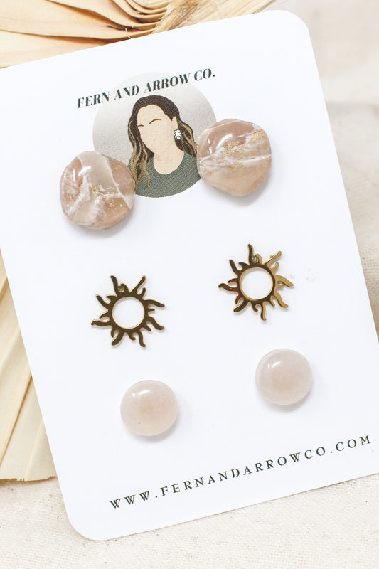 Dreamy neutrals stud pack