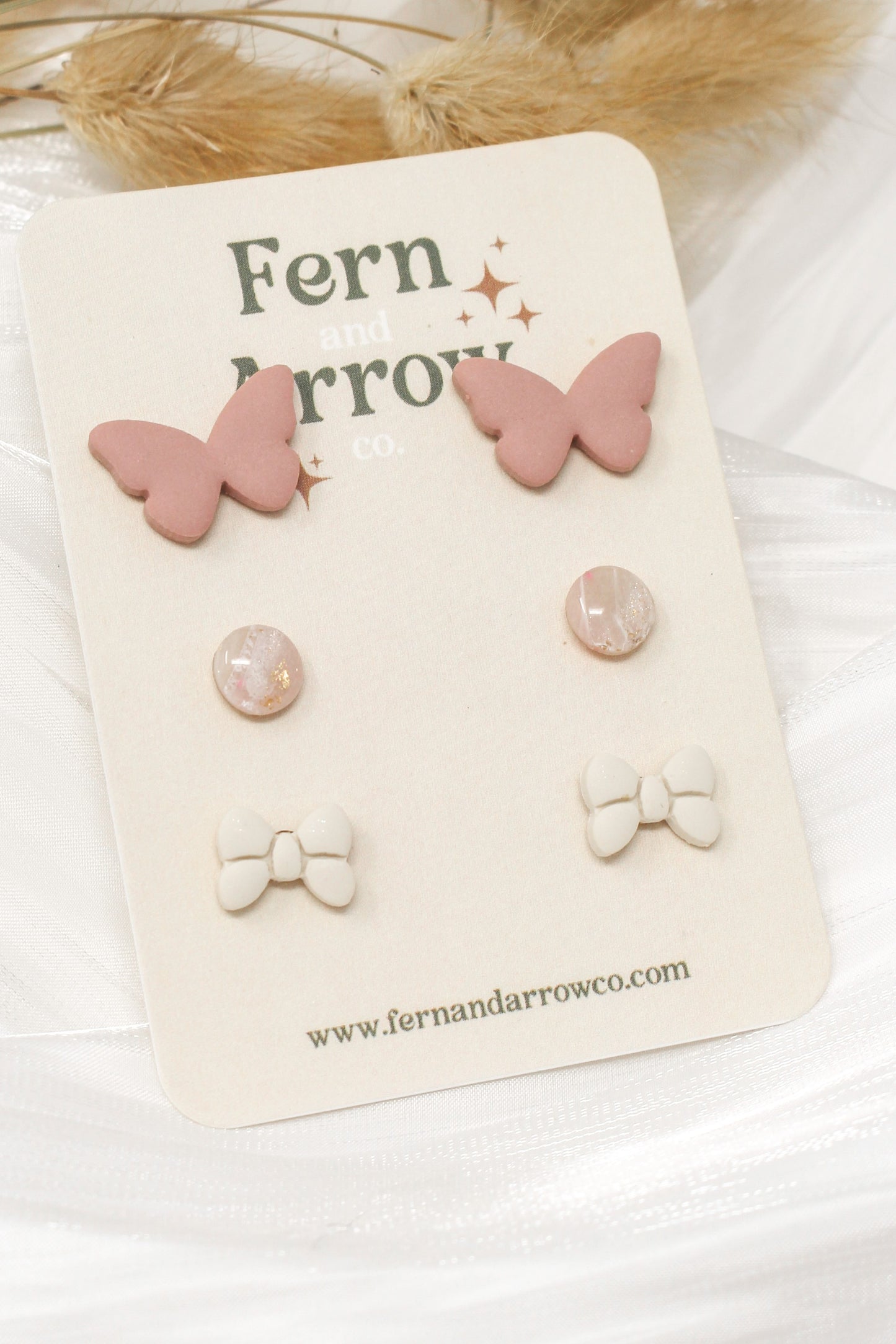 Butterfly and bows stud pack